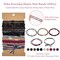 Wrapables Boho Hair Tie Bracelets for Women, No Damage Elastic Hair Bands, Hair Accessories for Thick and Thin Ponytails (20pcs), Dark and Bright